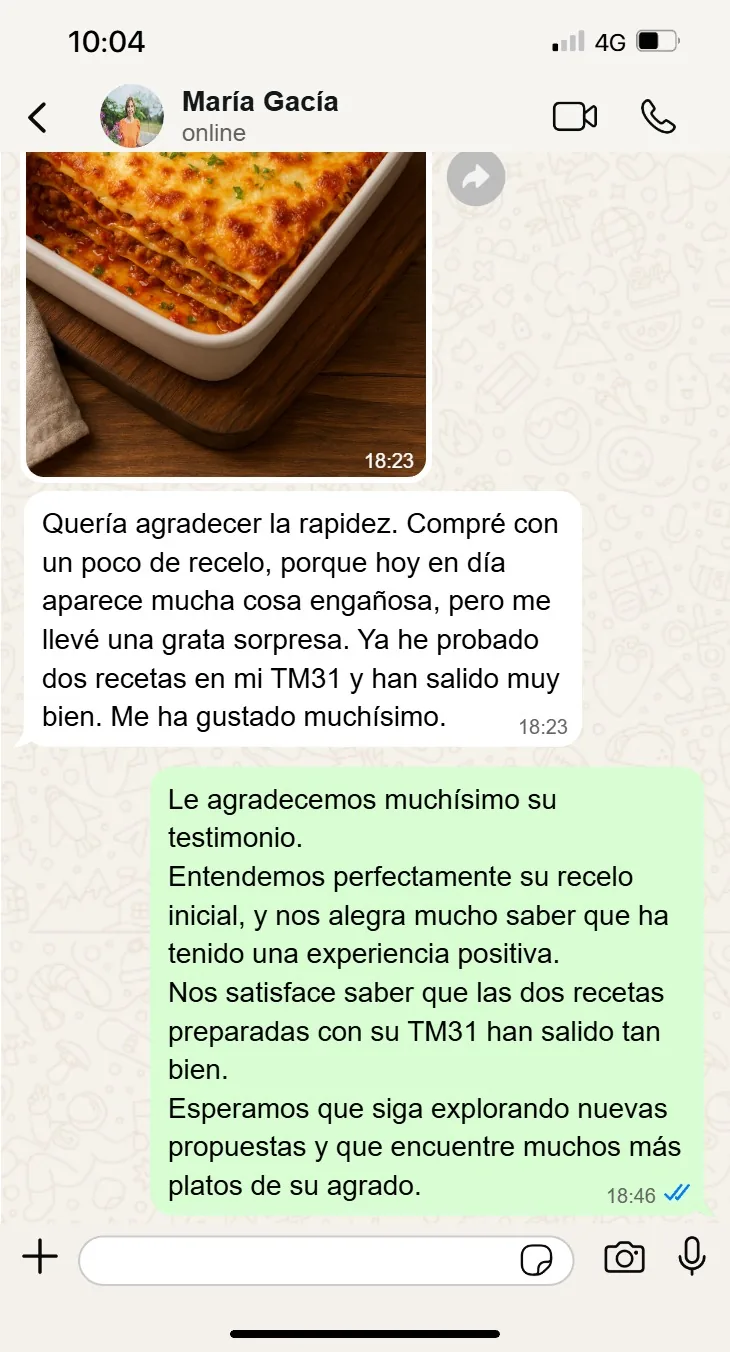Testimonio de María Gacía sobre las recetas keto para Thermomix